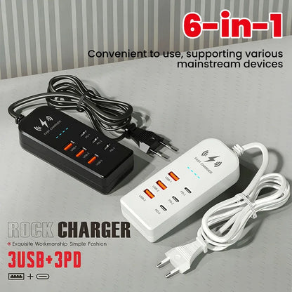 Chargeur de Bureau Multi-Ports USB Rapide