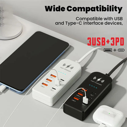 Chargeur de Bureau Multi-Ports USB Rapide