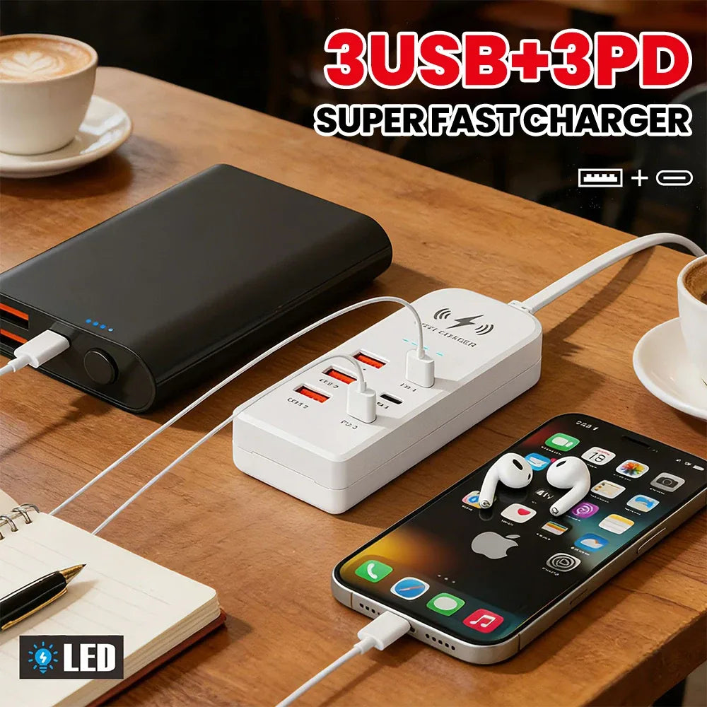 Chargeur de Bureau Multi-Ports USB Rapide