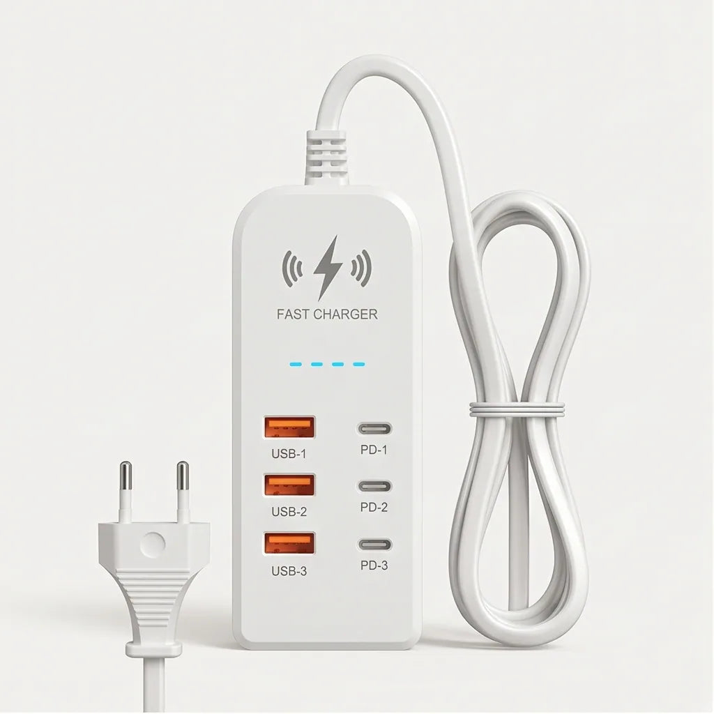 Chargeur de Bureau Multi-Ports USB Rapide